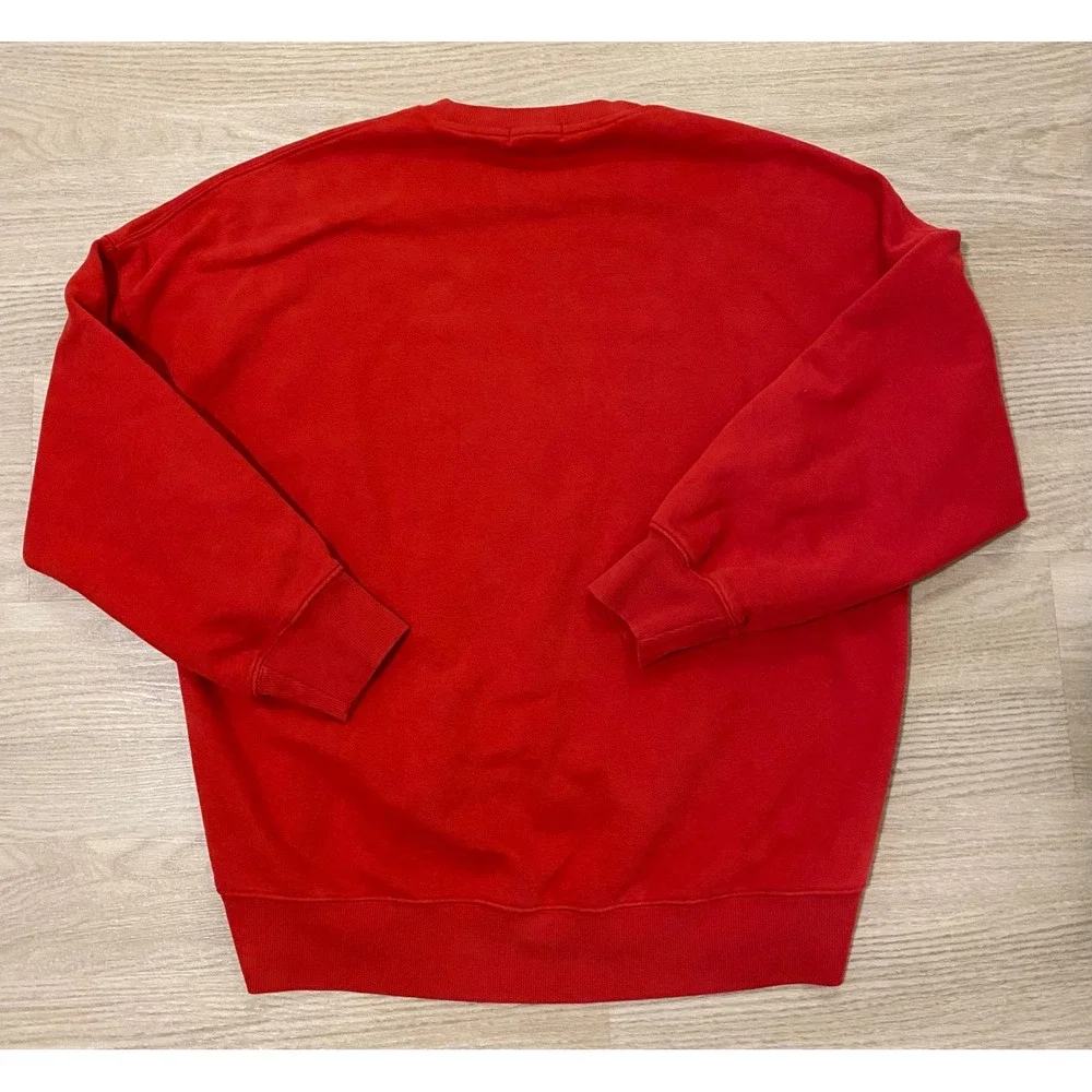 Beyond Yoga Luxefleece Oversized Sweatshirt‎ Womens XS Red Loungewear Travel